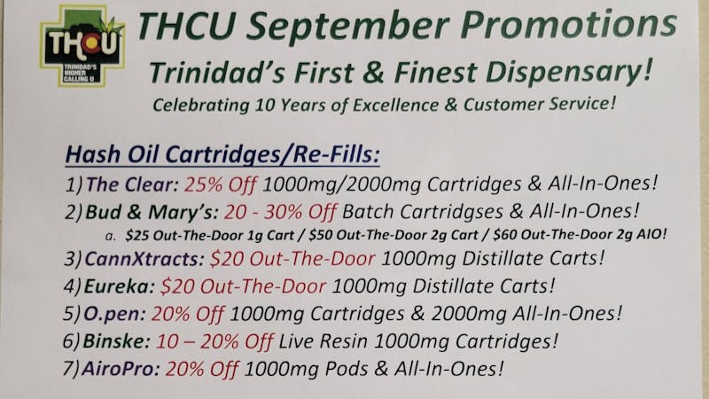 Trinidads Higher Calling U 75% OFF-$47.80 Ounce Plus Tax