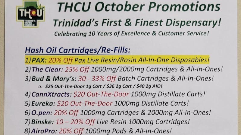 Trinidads Higher Calling U 75% OFF-$47.80 Ounce Plus Tax