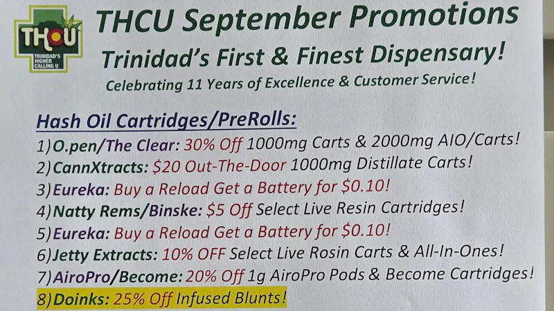 Trinidads Higher Calling U 75% OFF-$47.80 Ounce Plus Tax