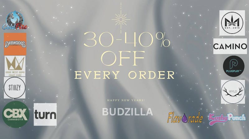 Budzilla - Oceanside 30% Off Every Order