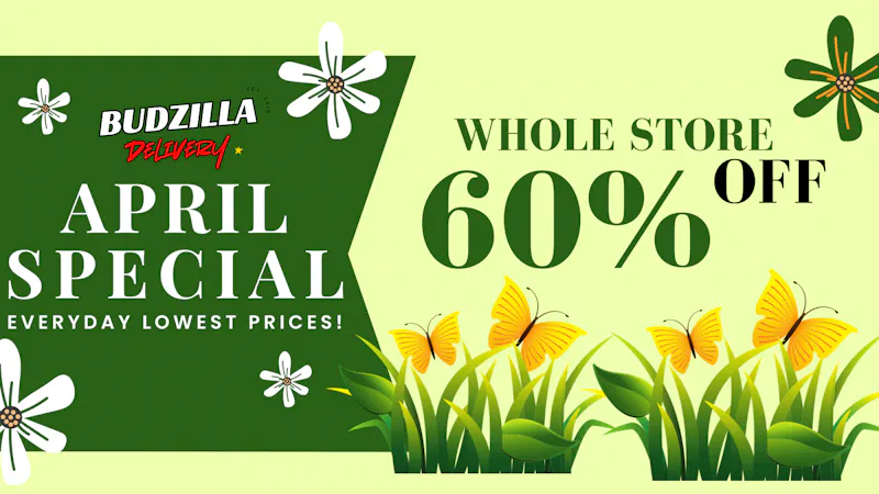 Budzilla - Carlsbad 60% off everything in store for April!