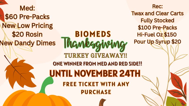 BioMeds 2 Turkey Giveaway! Other Holiday Promos!!