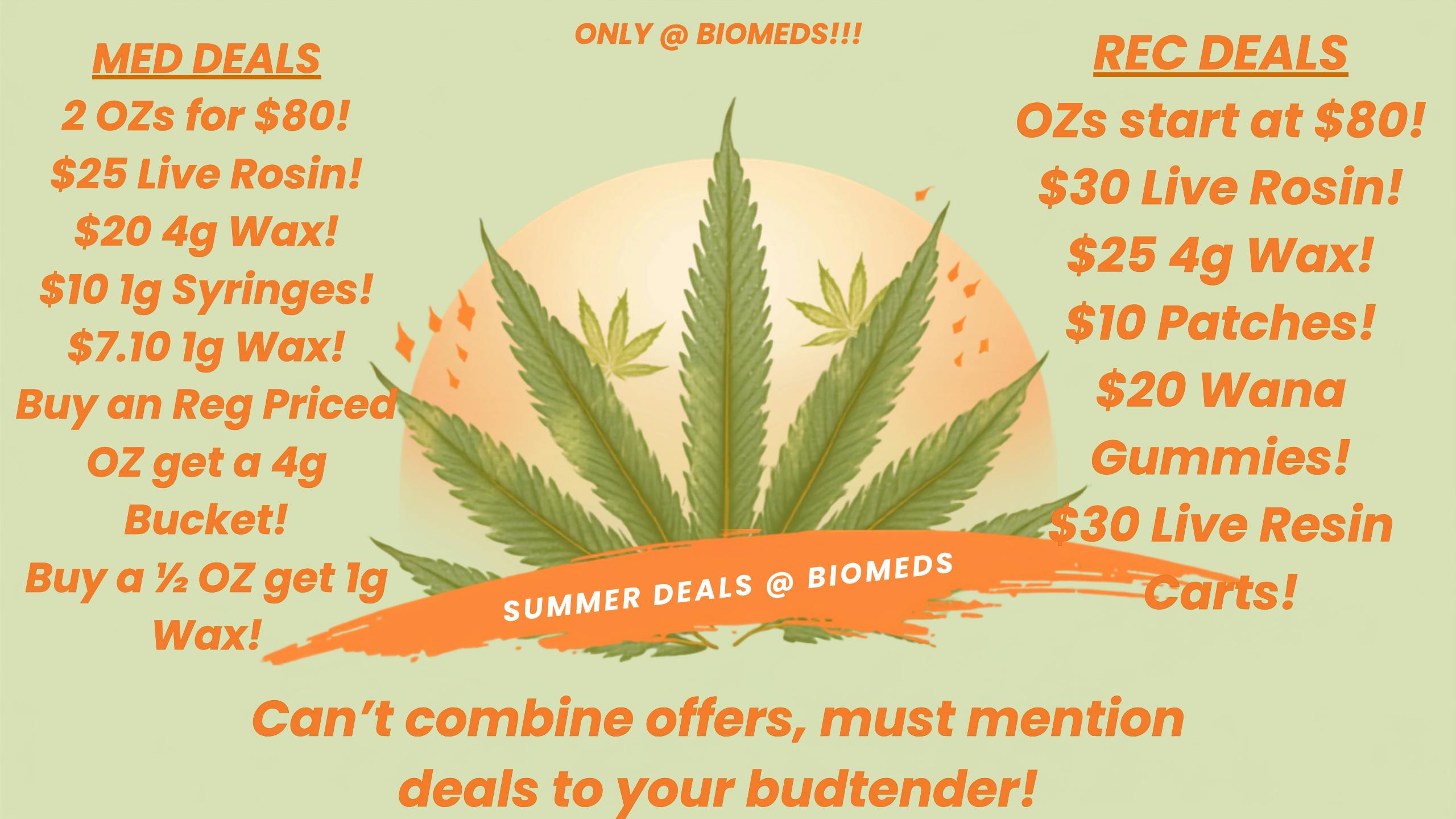 BioMeds Summer Deals @ BioMeds!