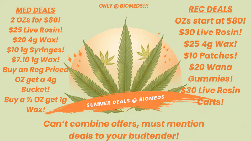 BioMeds Summer Deals @ BioMeds!
