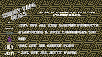 Symbiotic Sacramento SUNDAY VAPE SPECIALS