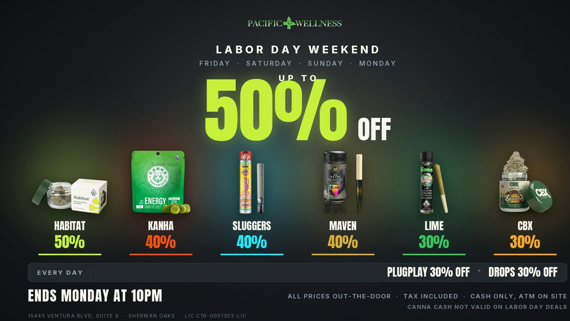 Pacific Wellness LABOR DAY SUPERSALE!