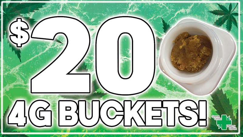 Green Cross of Cherry Creek REC/MED Kushmas 4 Gram Wax Buckets $20 OTD!!