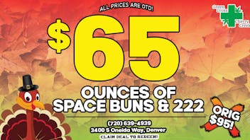 Green Cross of Cherry Creek REC/MED $65 TOP SHELF KUSHMAS OUNCES!