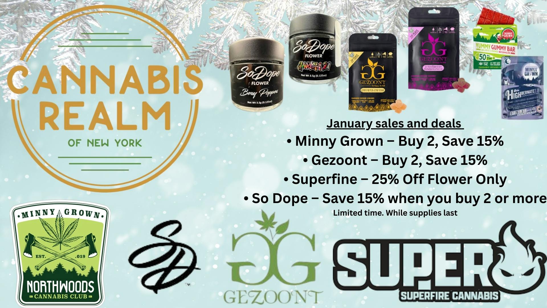 Cannabis Realm of New York - Rockland January Winter Sale !
