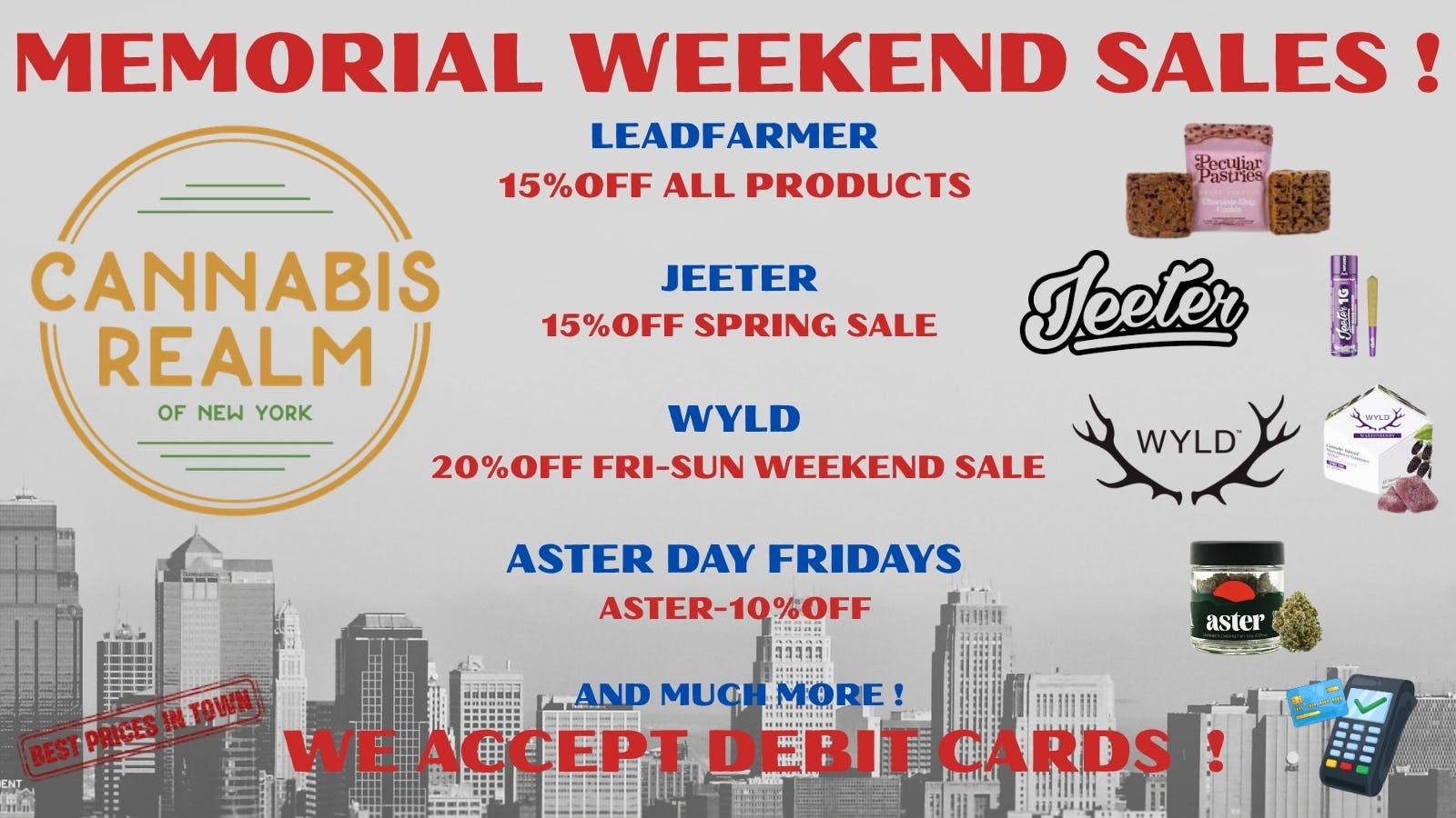 Cannabis Realm of New York - Rockland MEMORIAL DAY WEEKEND SAVINGS !