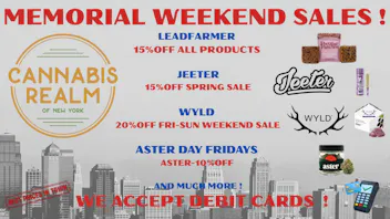 Cannabis Realm of New York - White Plains MEMORIAL DAY WEEKEND SAVINGS !