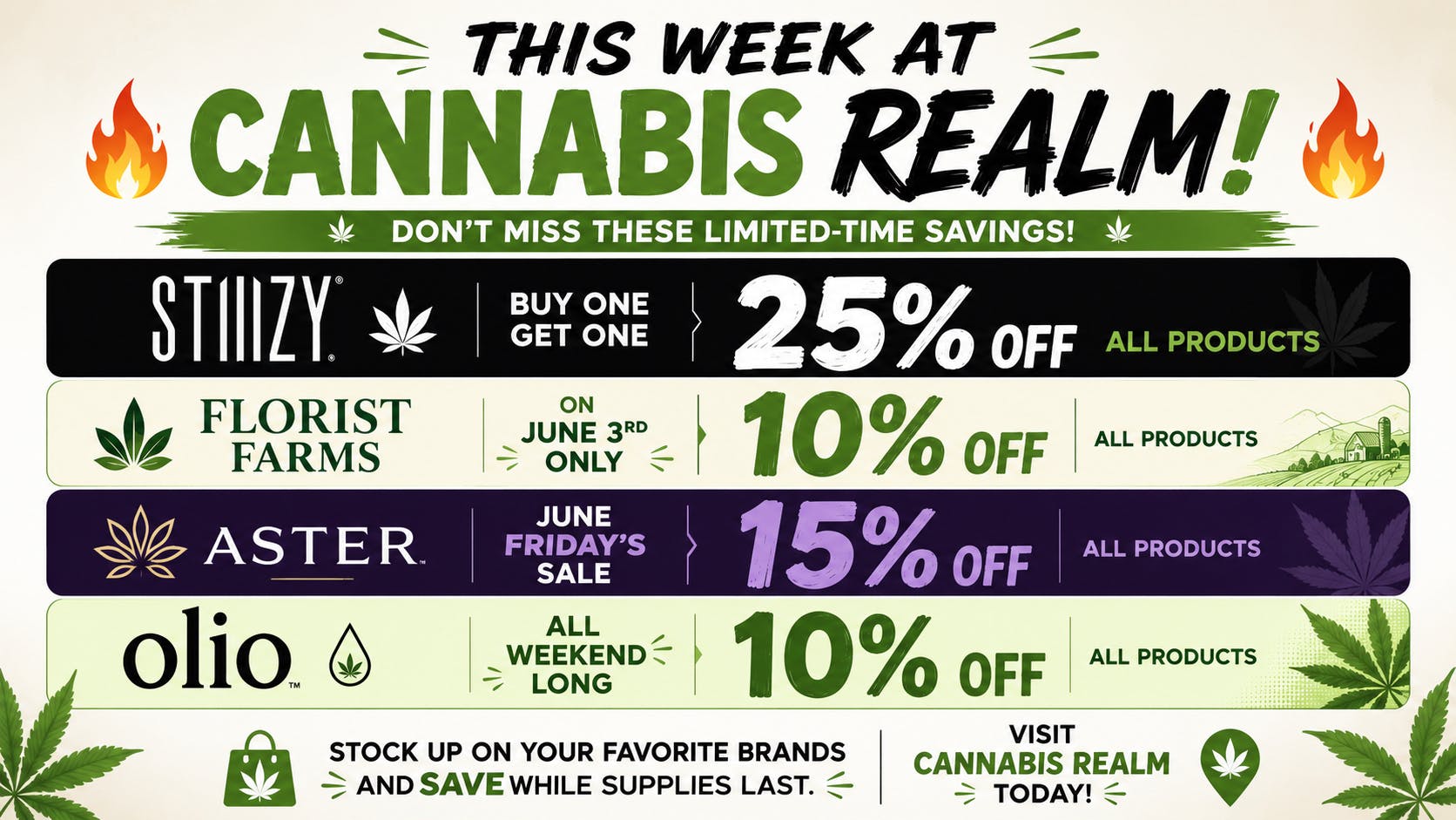 Cannabis Realm Delivery - Bronx JUNE SUMMER SALES START NOW