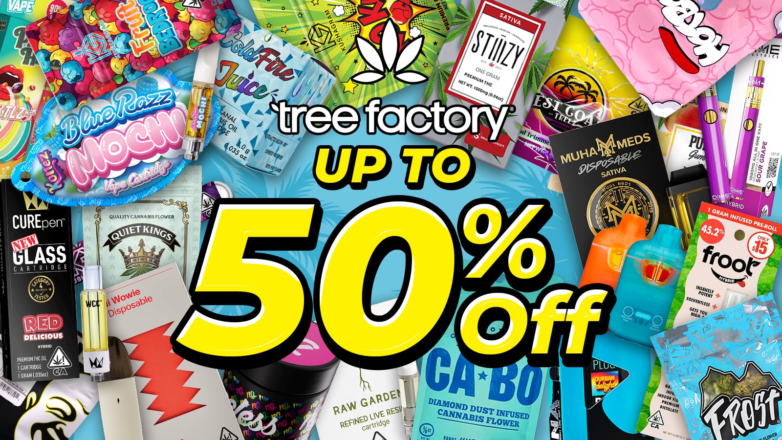 Tree Factory 50% Off Top Brands!