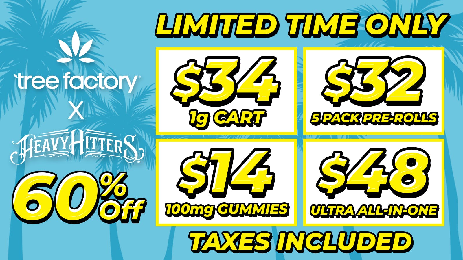 Tree Factory - Port Hueneme $34 Heavy Hitters Vape Cartridges! 💨Limited Time⏳