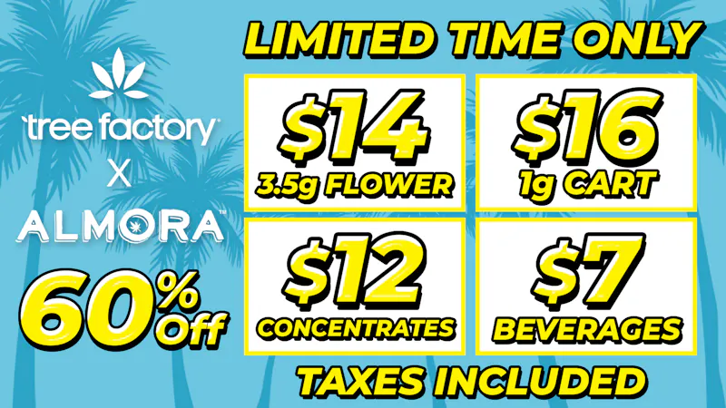 Tree Factory - Port Hueneme 🌱$14 Almora 3.5g Flowers 🔥60% Off