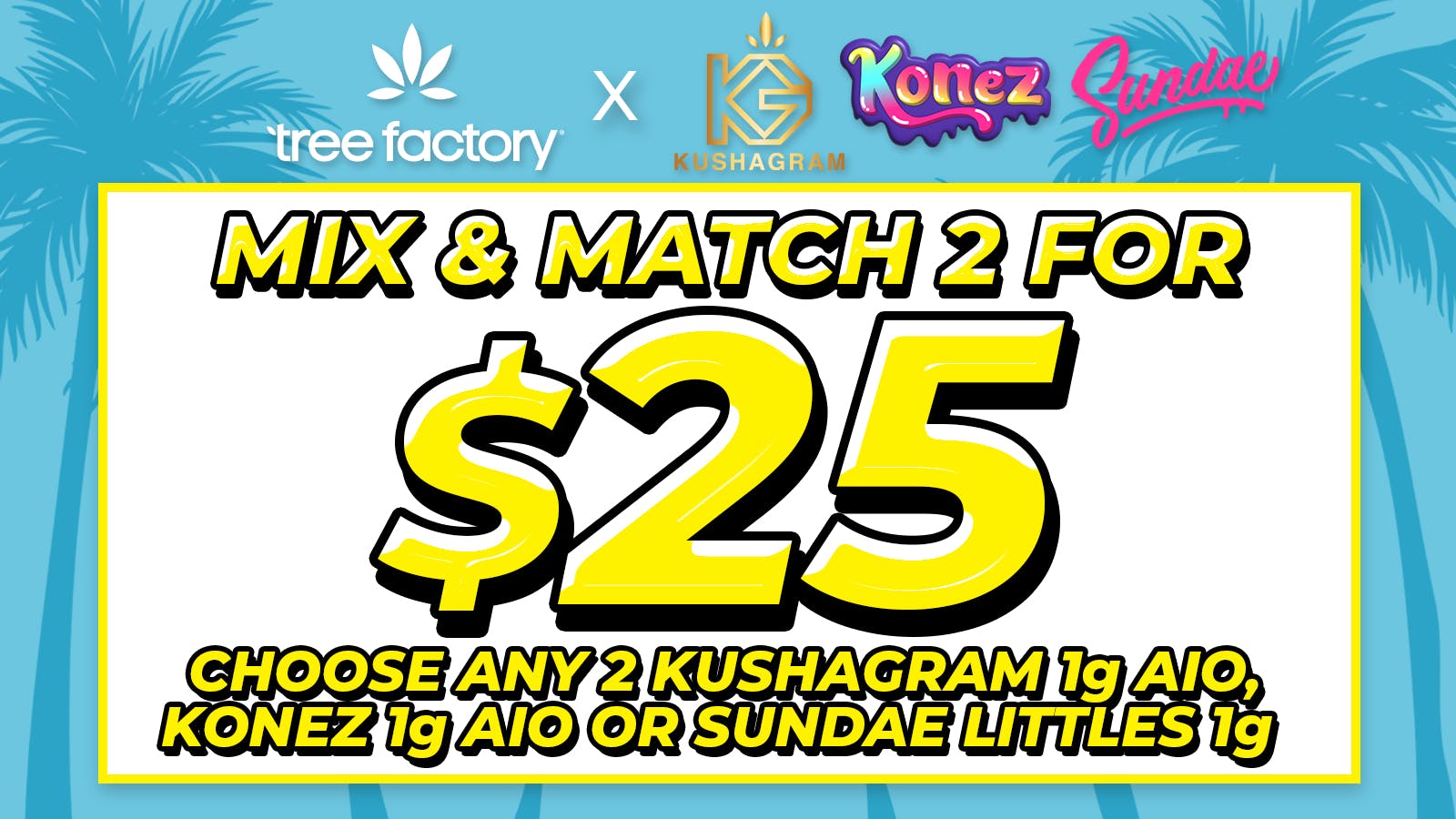 Tree Factory - Port Hueneme 2/$25 Mix & Match 1g AIO Vapes 💨 Tax Included 🔥