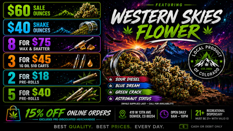 Local Product of Colorado (Recreational) 3 For $45 1G Carts Plus Daily Deals