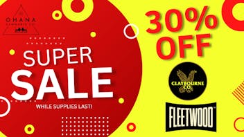 Ohana Delivery - Santa Cruz 30% OFF Claybourne & Fleetwood!
