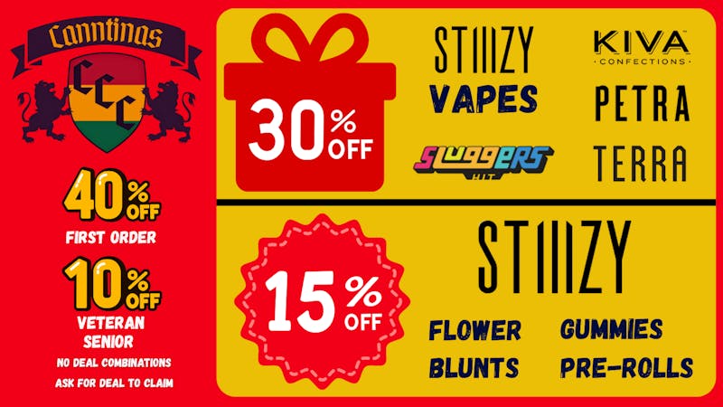 Canntinas Top Shelf Thursday Deals!