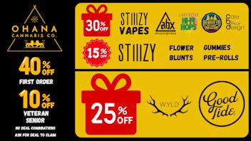 Ohana Cannabis Soothing Sunday Deals!