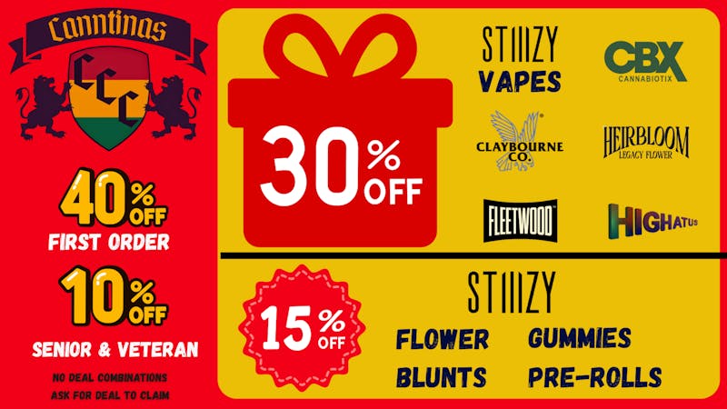Canntinas Massive Monday Deals!