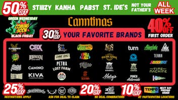 Canntinas 50% Off Monday Deals!