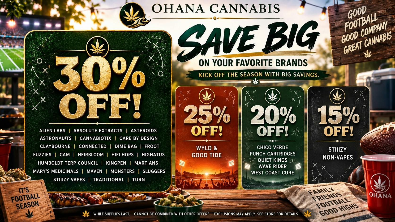 Ohana Cannabis Up to 30% OFF Your Favorite Brands