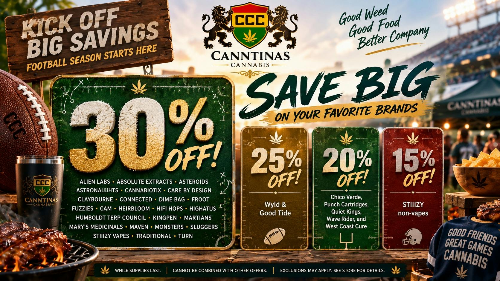 Canntinas Up to 30% OFF your favorite brand!