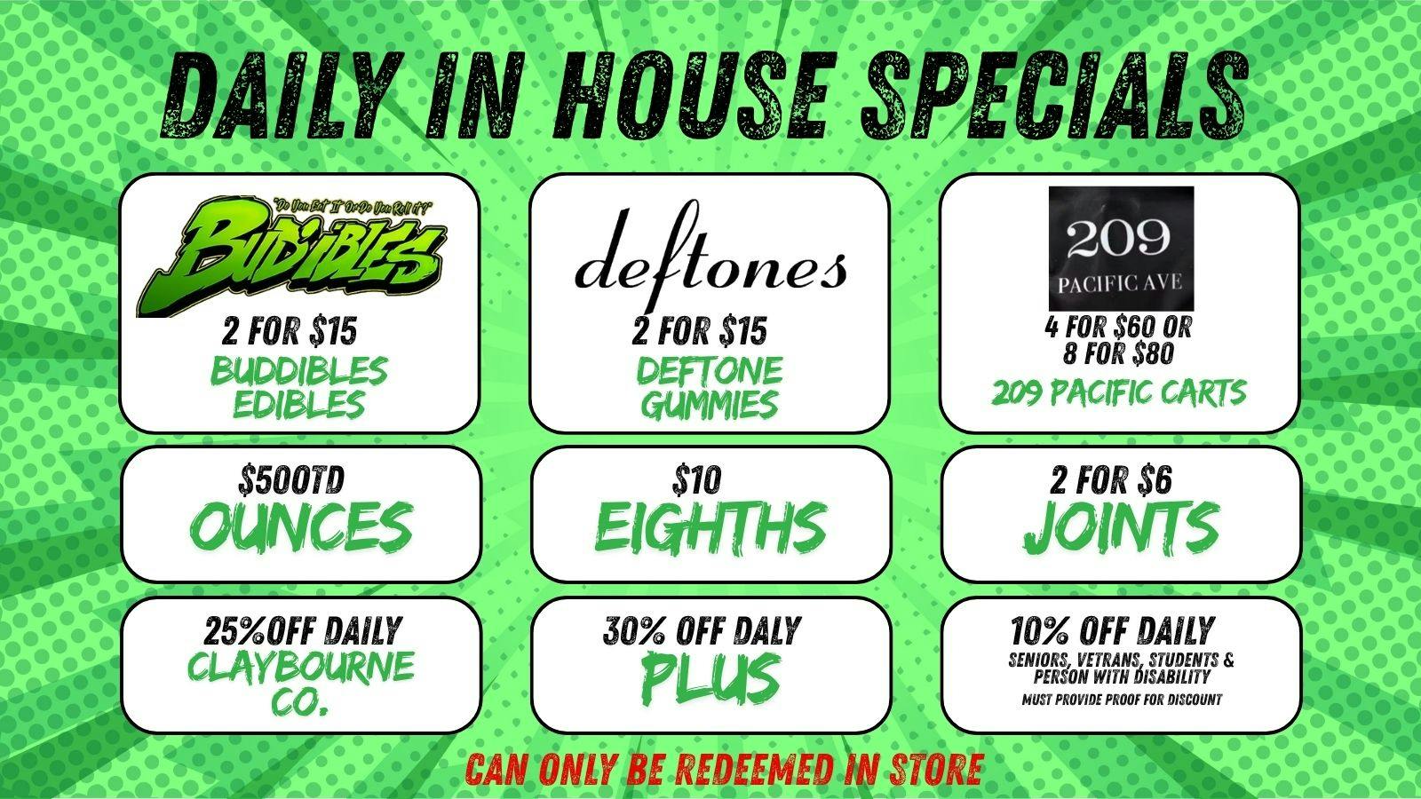 Zen Garden Wellness IN HOUSE SPECIALS