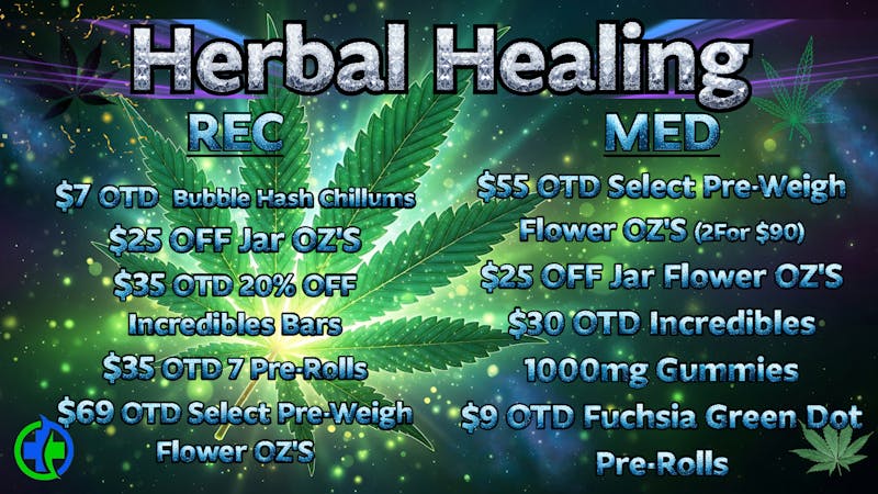 Herbal Healing - Fillmore St Top Shelf Steal