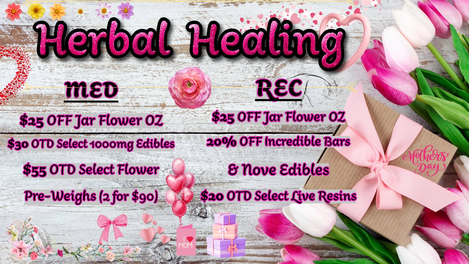 Herbal Healing - Fillmore St Mother's Day All Week!!