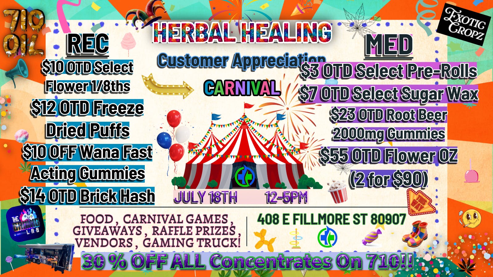 Herbal Healing - Fillmore St 710 Dab Day Deals!!