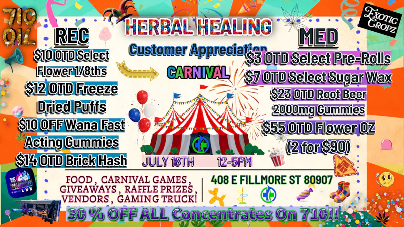 Herbal Healing - Fillmore St 710 Dab Day Deals!!
