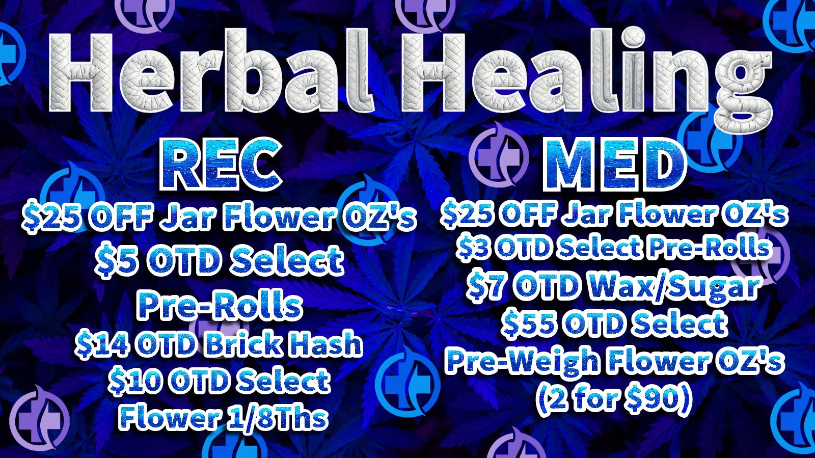 Herbal Healing - Fillmore St Value Flower $25 OFF Jar Oz's