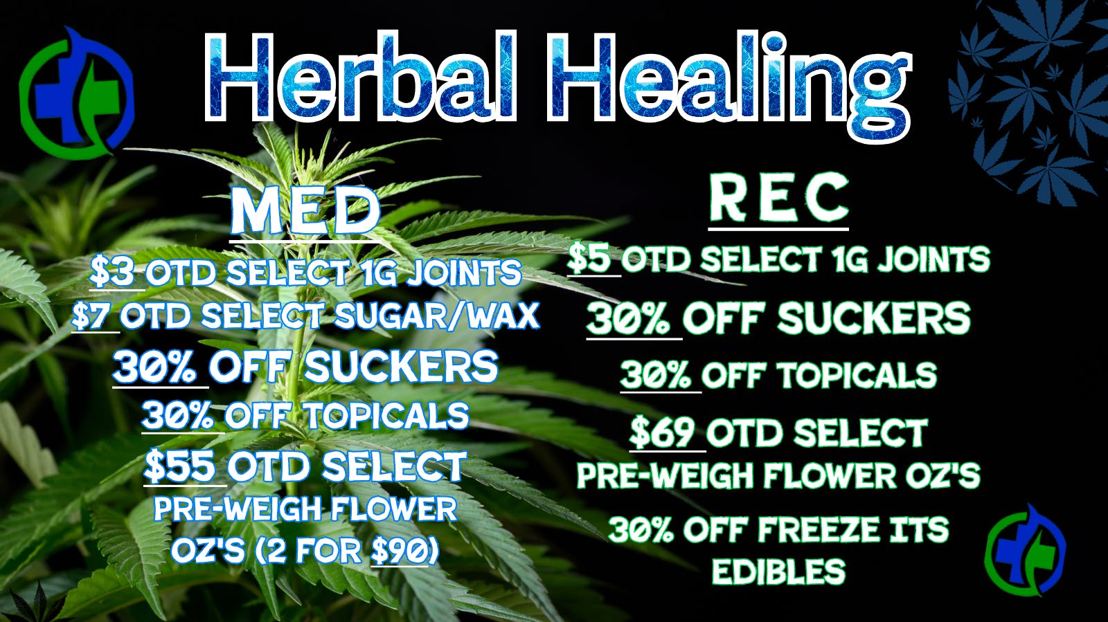 Herbal Healing - Fillmore St OTD OUNCES + 30% OFF Favorites!!
