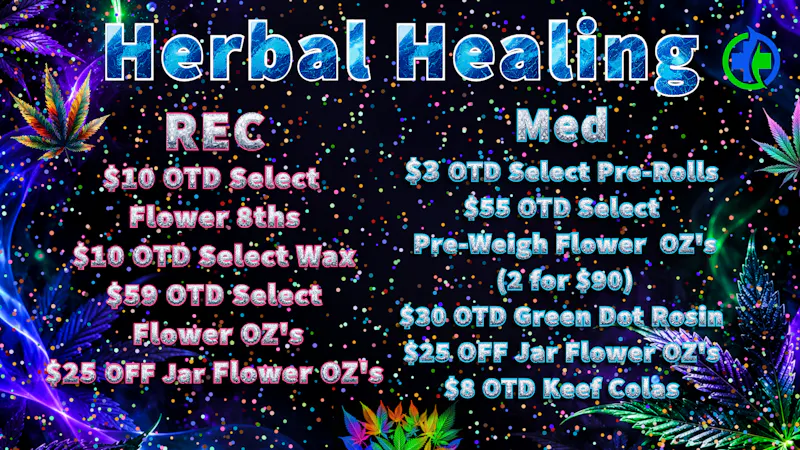 Herbal Healing Big Savings Herbal Style REC & MED OTD Deals!!