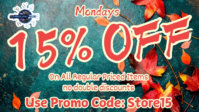 Cumberland Blues Delivery - Temecula 15% OFF Storewide