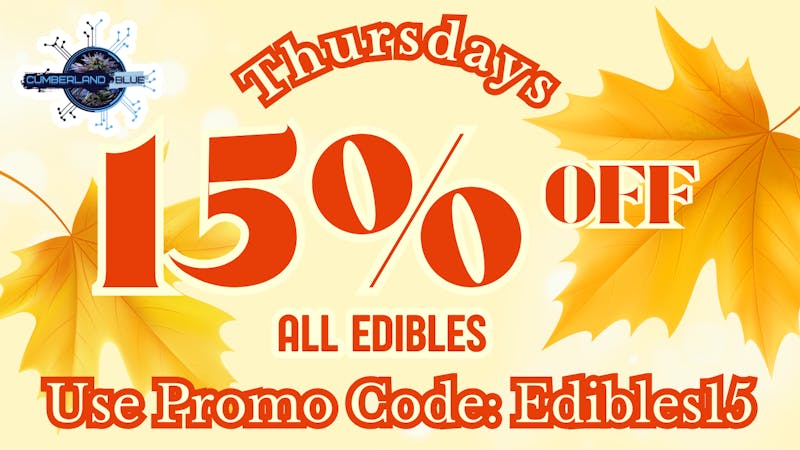 Cumberland Blues Delivery 15% OFF ALL EDIBLES