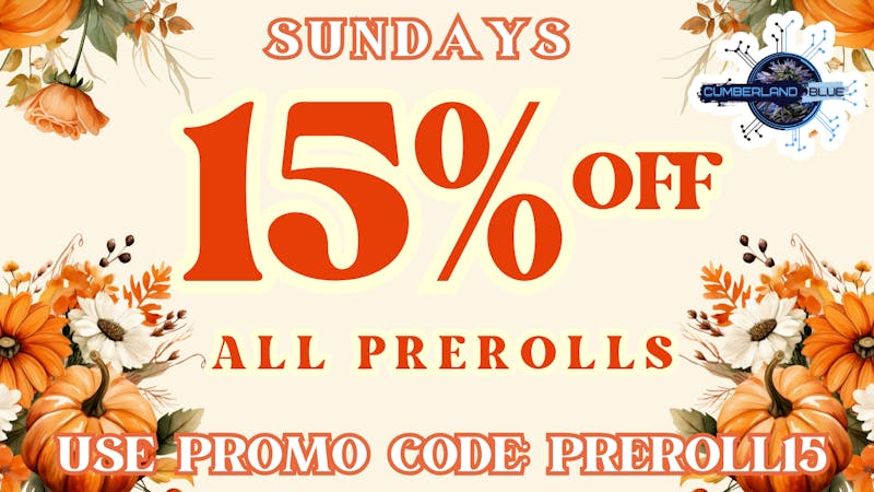Cumberland Blues Delivery - Hemet 15% OFF ALL PREROLLS