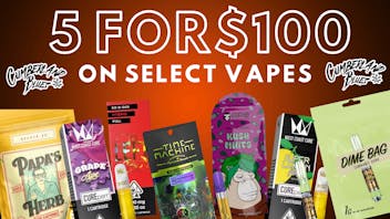 Cumberland Blues Delivery - Temecula 5 Vapes for $100
