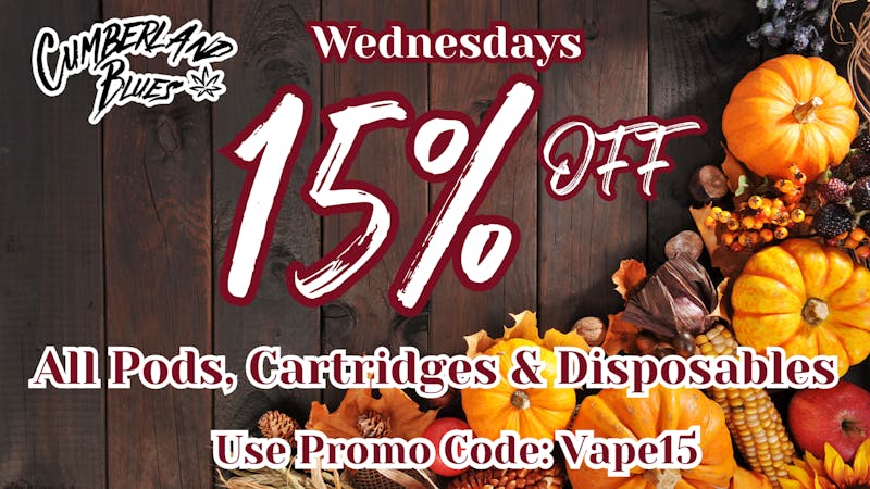 Cumberland Blues Delivery -Lake Elsinore 15% OFF ALL Vapes