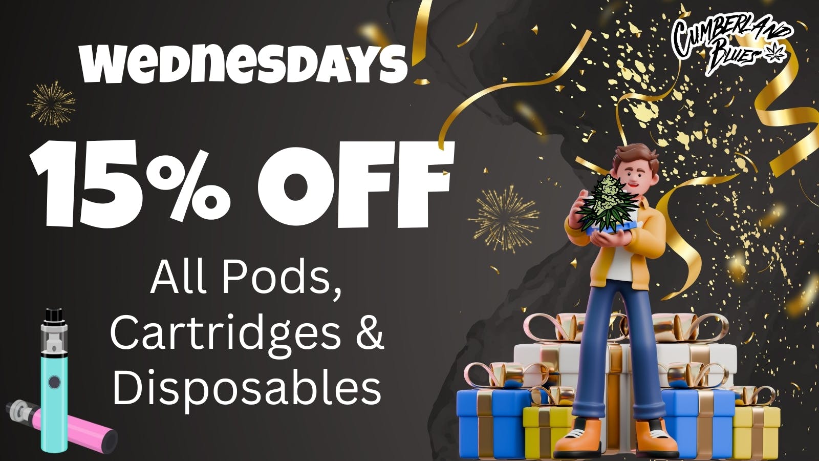 Cumberland Blues Delivery - Perris 15% OFF ALL Vapes