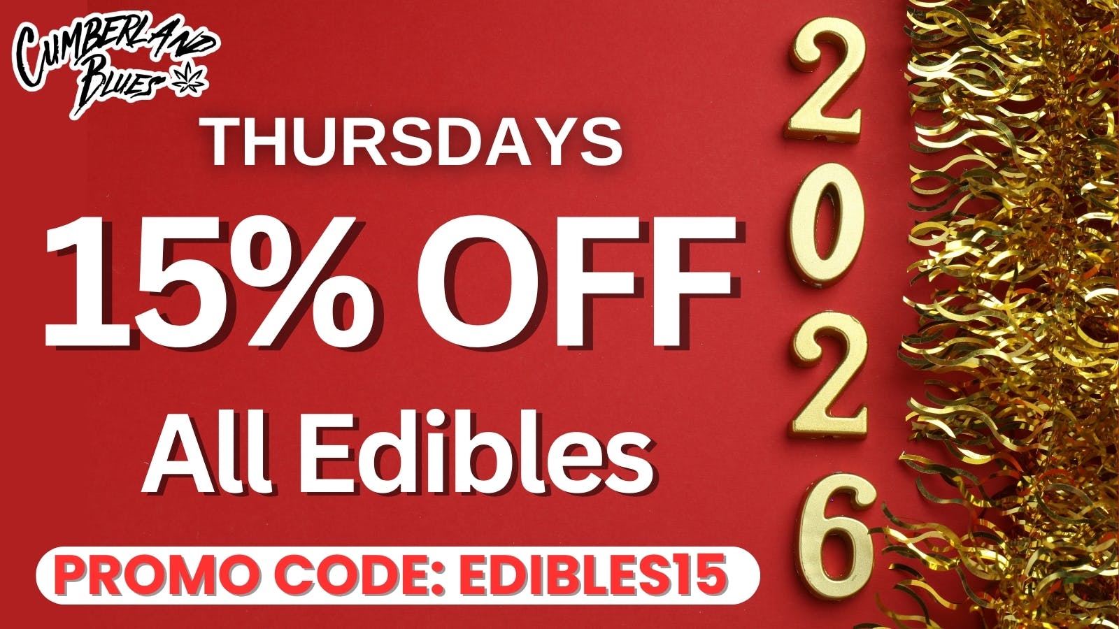 Cumberland Blues Delivery -Lake Elsinore 15% OFF ALL EDIBLES