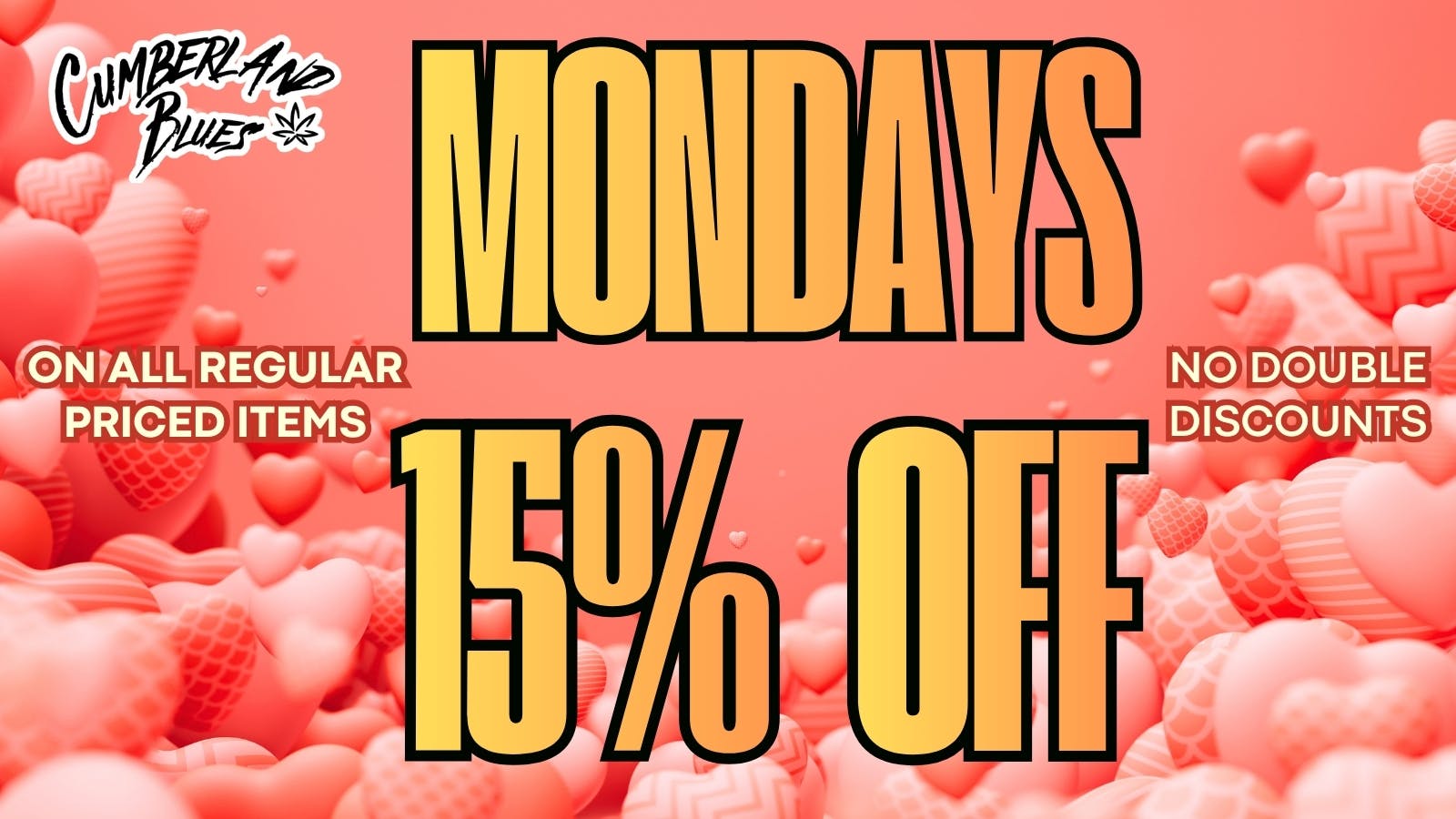 Cumberland Blues Delivery - Perris 15% OFF Storewide