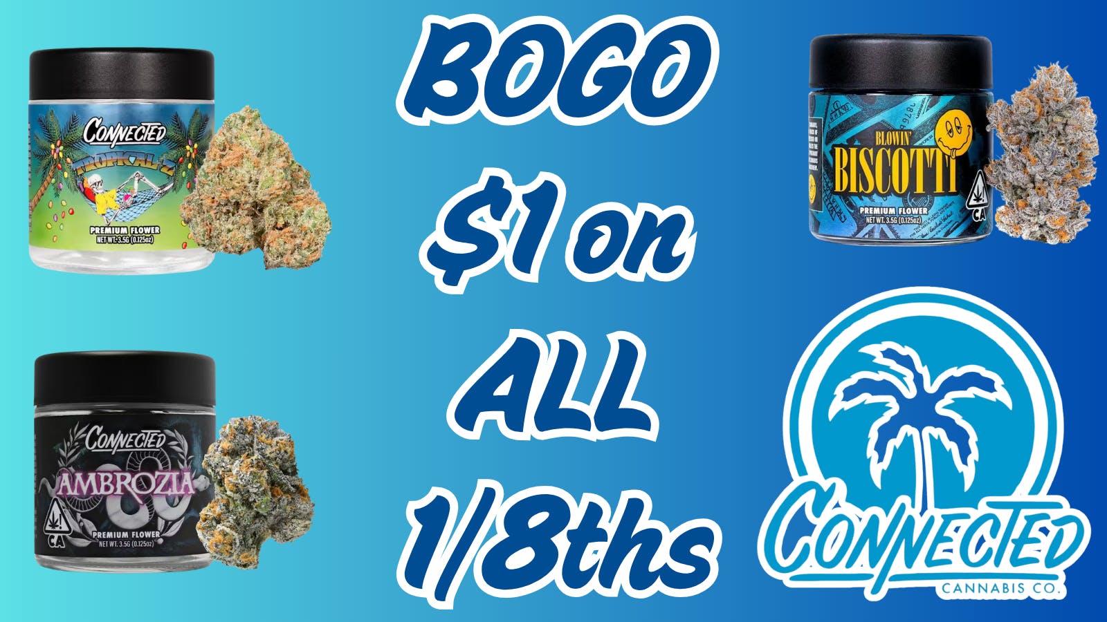 Hello Cannabis - Vista BOGO $1 All Connected 8ths