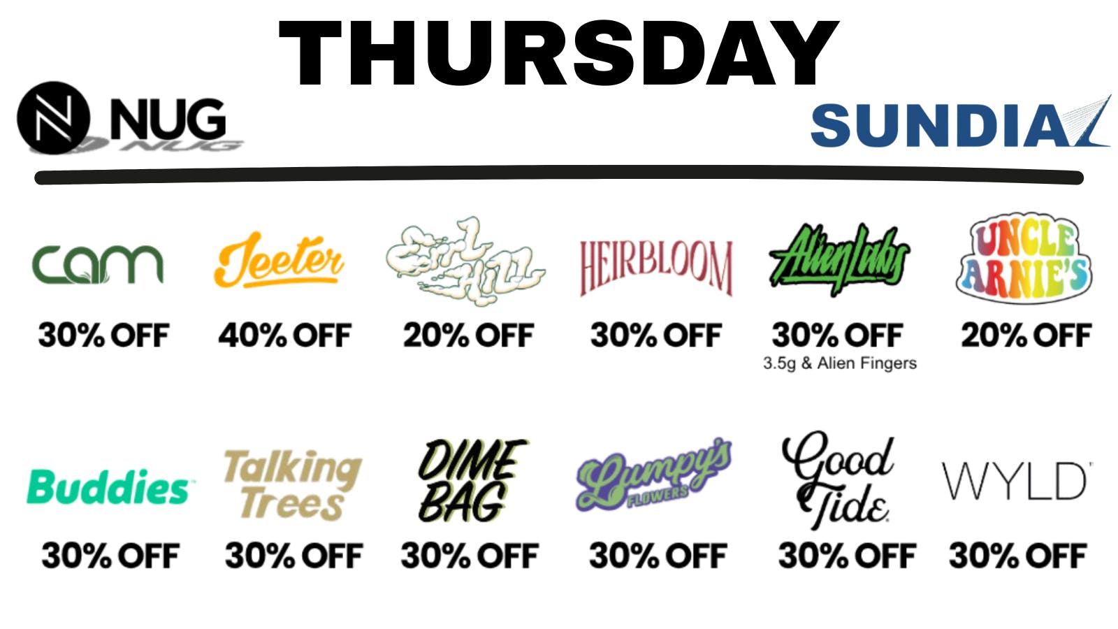 NUG x Sundial NUG x Sundial Thursdays