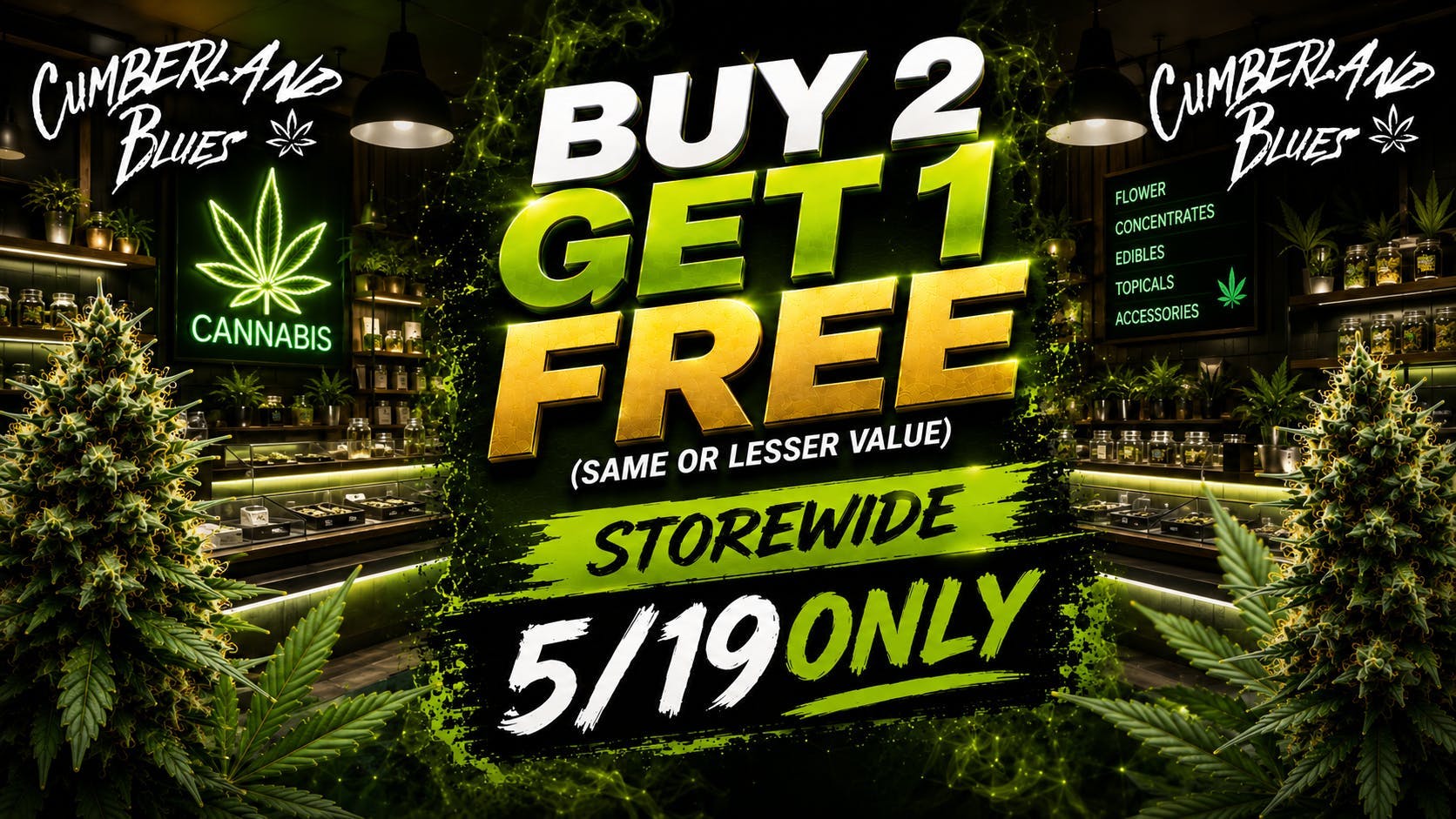 Cumberland Blues Delivery - Perris Buy 2 Get 1 - equal or lesser value