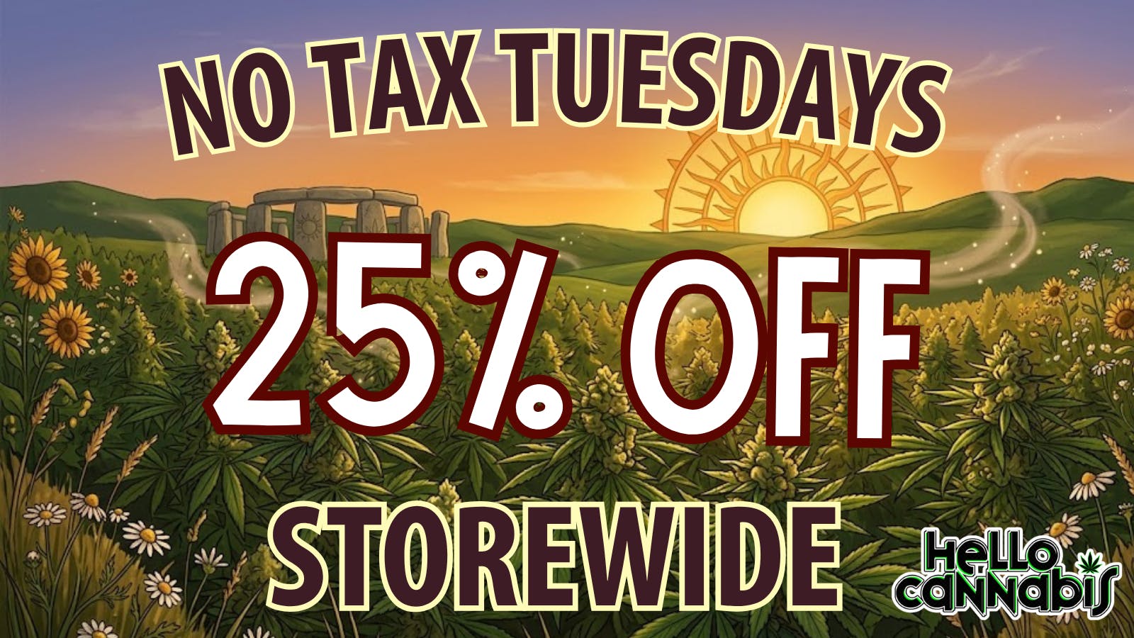 Hello Cannabis - Vista 25% OFF STOREWIDE