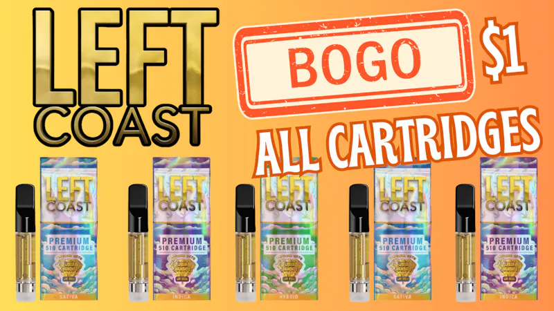 Hello Cannabis - Vista BOGO $1 Left Coast cartridges