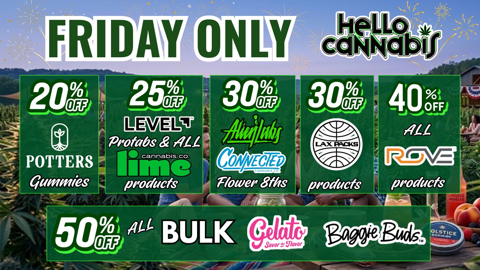 Hello Cannabis - Vista 40% OFF Rove, 30% OFF Alien Labs/Connected & more